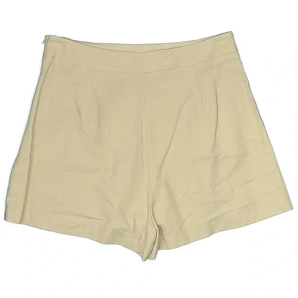 Zara Khaki Shorts - Picture 2 of 3